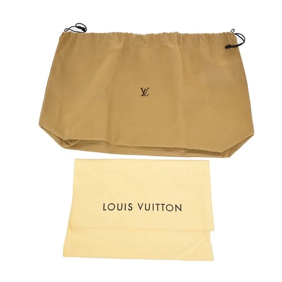 LOUIS VUITTON Logo 10 Set Dust Bag Drawstring Canvas Cotton Beige Brown - Picture 9 of 16